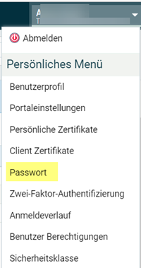 Portal Tirol Kennwort ändern