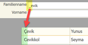 Platzhalter Unterstrich