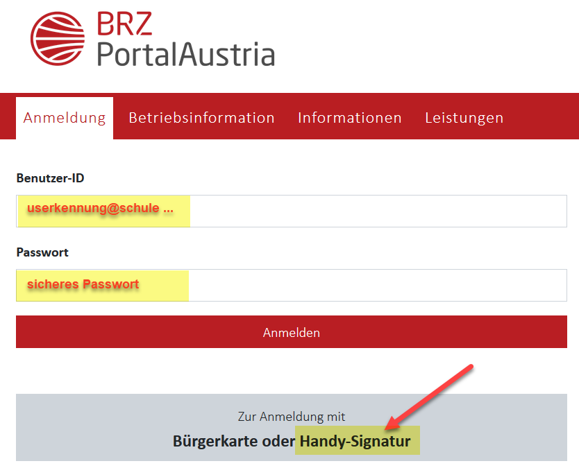 Portal Austria Login